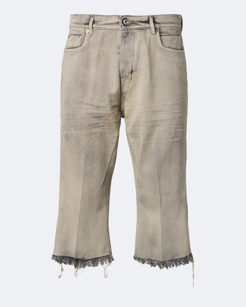 Rick Owens Cropped Wide-Leg Jeans Bolan Grau