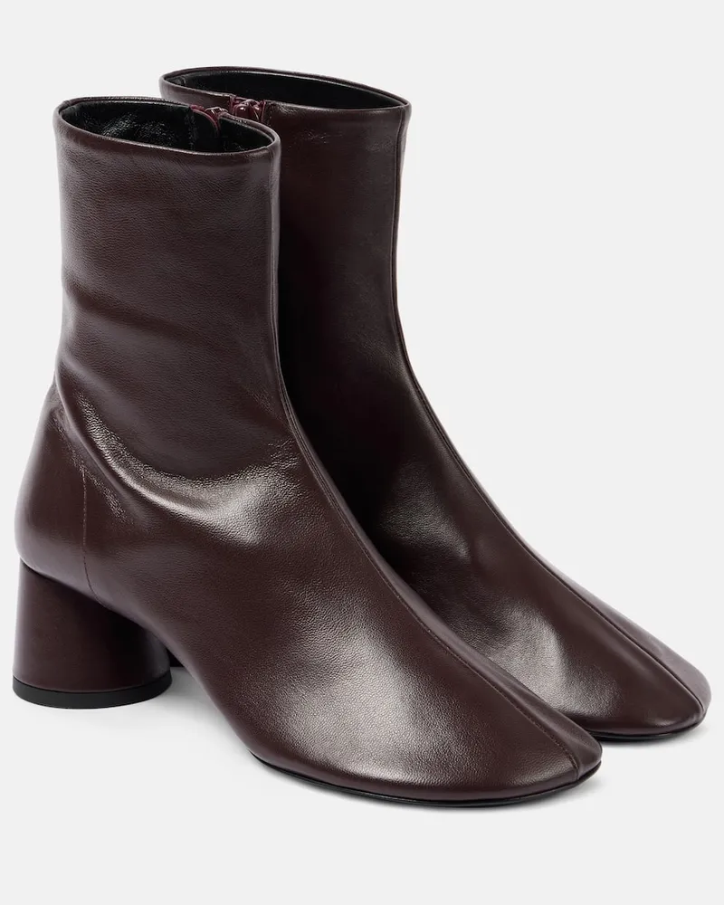 Proenza Schouler Ankle Boots Glove 50 aus Leder Burgund