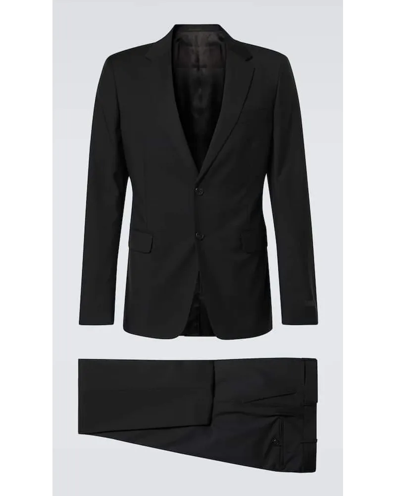 Prada Anzug aus Wolle und Mohair Schwarz