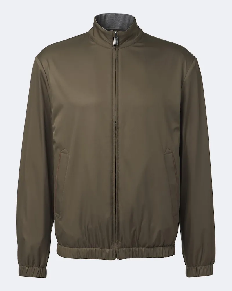 Canali Wendbare Jacke Grün