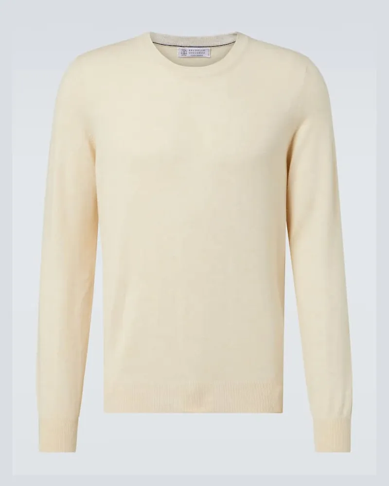 Brunello Cucinelli Pullover aus Kaschmir Gelb