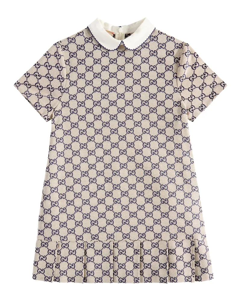 Gucci Kleid GG aus Canvas Blau