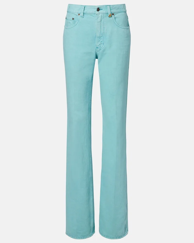 Chloé Chloé High-Rise Straight Jeans Blau