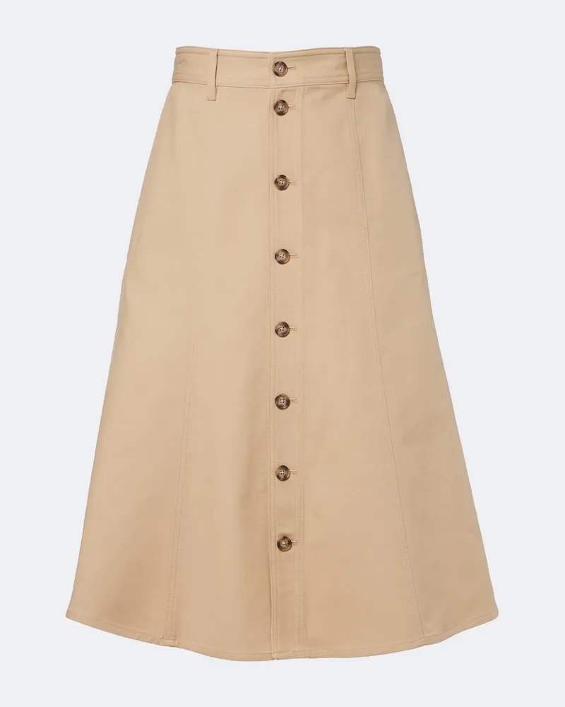 Ralph Lauren Midirock aus Twill Beige