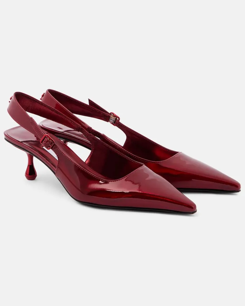 Jimmy Choo Slingback-Pumps Amel 50 aus Lackleder Rot
