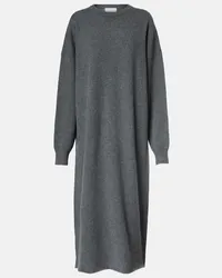 extreme cashmere Midikleid N°106 Weird Short Grau