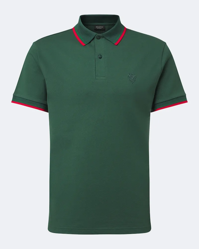 Gucci Polohemd aus Piqué Grün