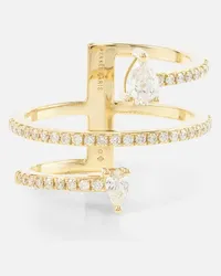 PERSEE Persee Ring Hera aus 18kt Gelbgold mit Diamanten Gold