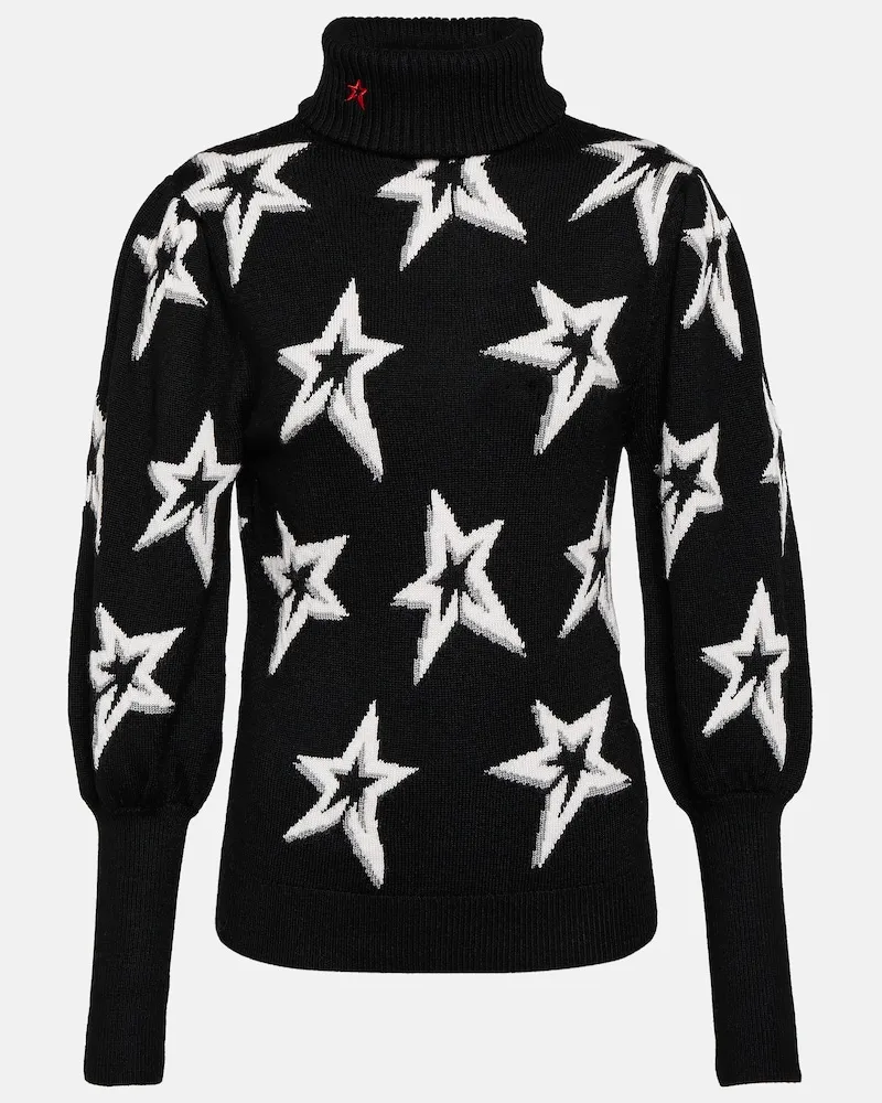 Perfect Moment Skipullover Star Dust aus Wolle Schwarz