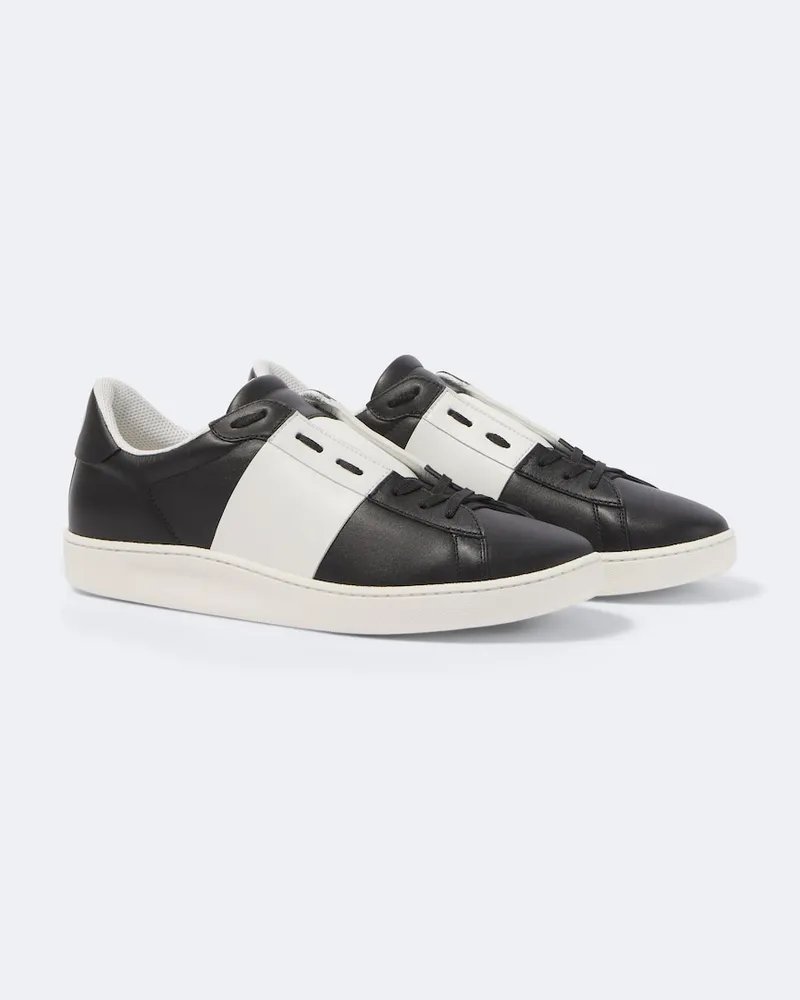 Valentino Garavani Sneakers Open Royco aus Leder Schwarz