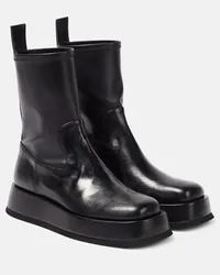 Gia Borghini Ankle Boots Rosie aus Lederimitat Schwarz