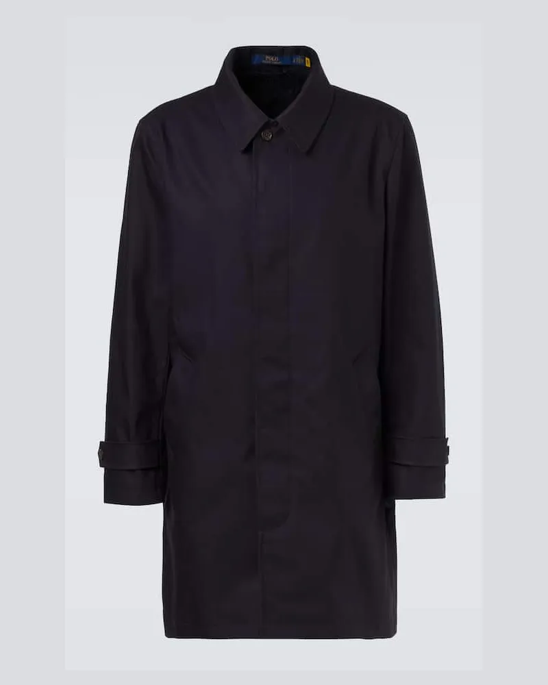 Ralph Lauren Carcoat aus Baumwoll-Twill Blau