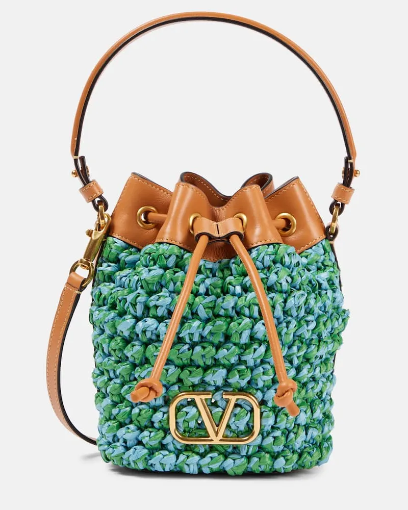 Valentino Garavani Bucket Bag VLogo Mini Multicolor
