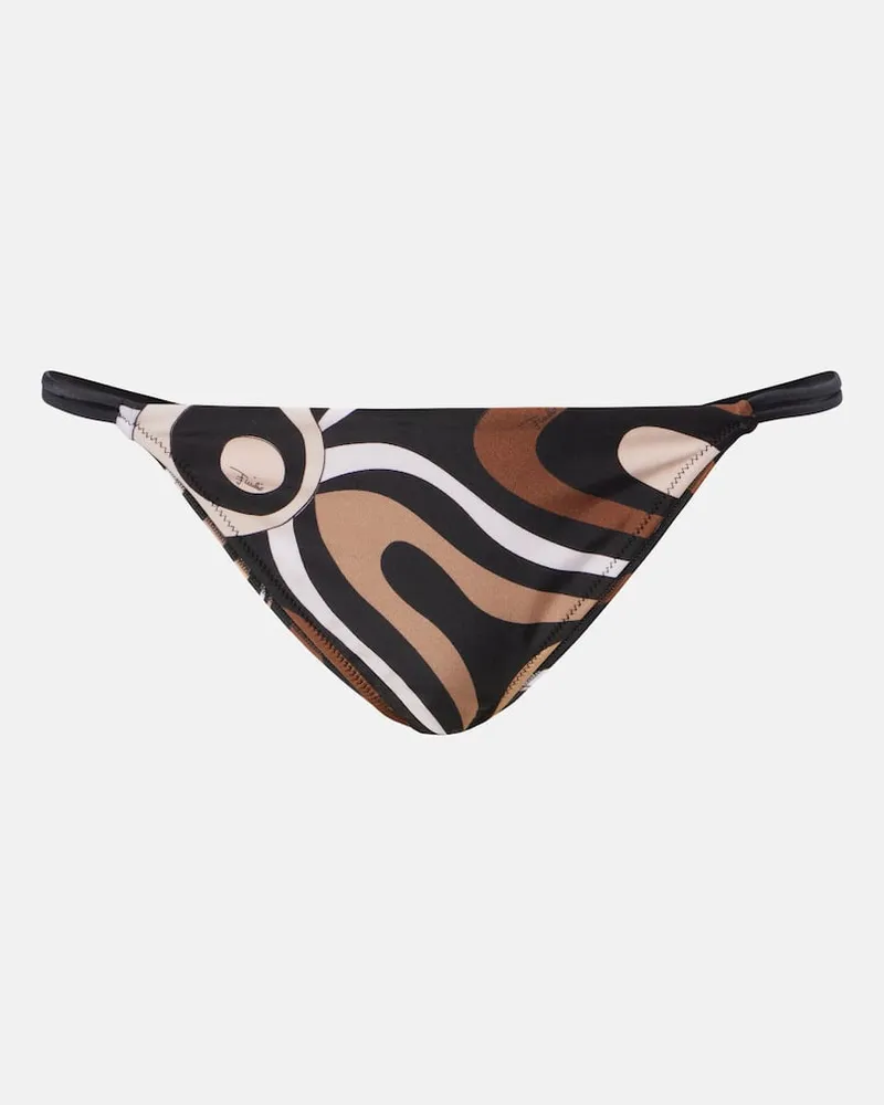 Emilio Pucci Bikini-Höschen Marmo Braun