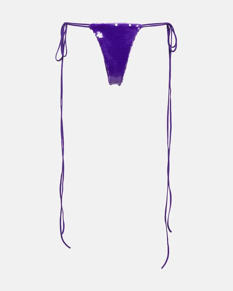 LaQuan Smith Höschen mit Pailletten Violett