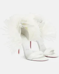 Christian Louboutin Bridal Sandalen Loubigirl 100 aus Leder Weiss