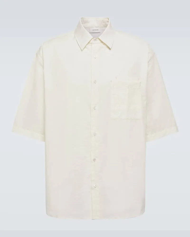 Christophe Lemaire Oversize-Hemd aus einem Baumwollgemisch Gelb