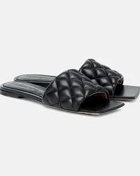 Bottega Veneta Pantoletten Padded aus Leder Schwarz