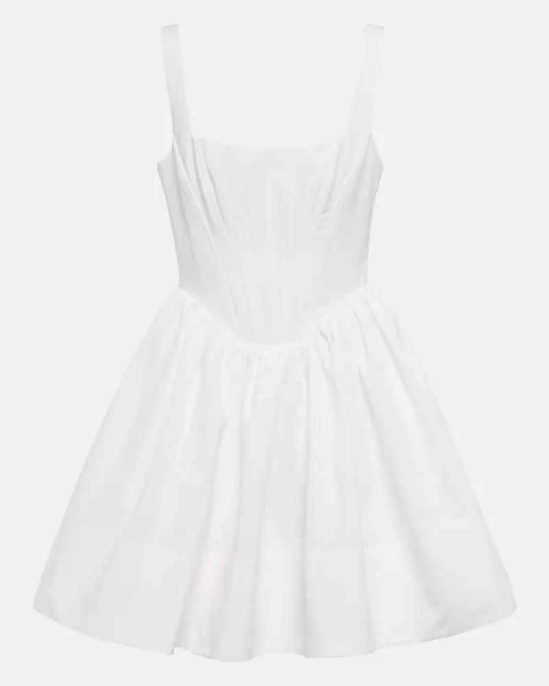 STAUD Minikleid Landscape Weiß