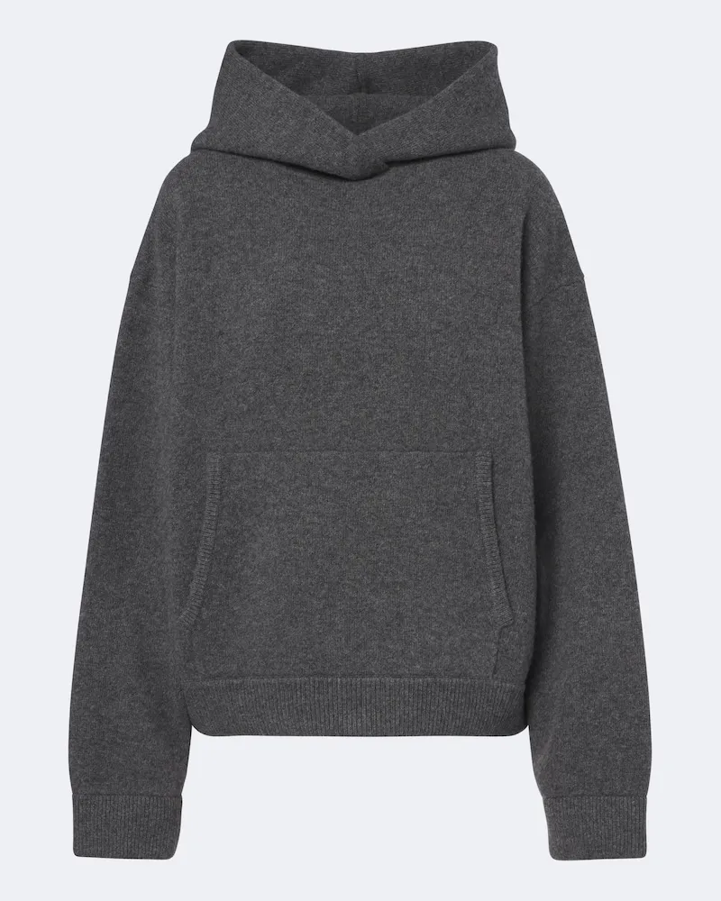 Róhe Róhe Hoodie aus einem Wollgemisch Grau
