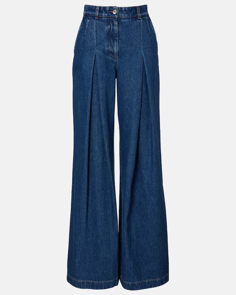 Dolce & Gabbana Wide-Leg Jeans Blau