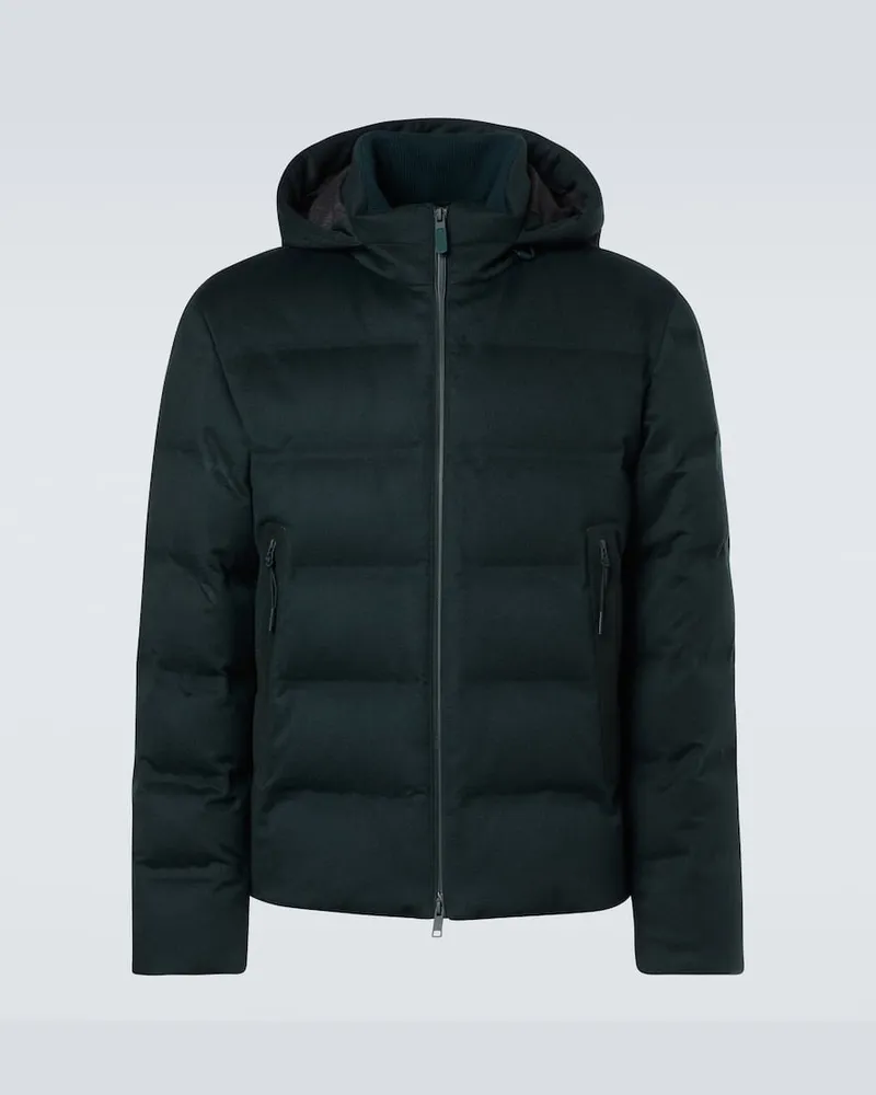 Ermenegildo Zegna Daunenjacke Elements aus Kaschmir Grün