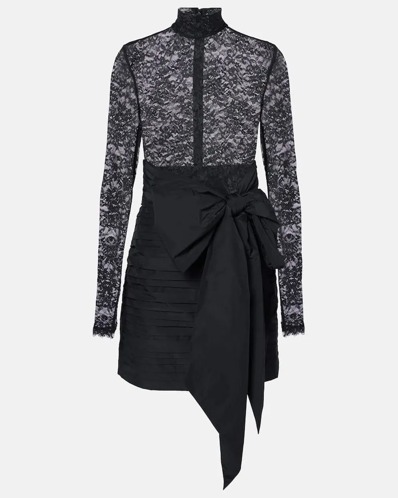 Rebecca Vallance X Nicky Hilton Minikleid Delta mit Spitze Schwarz