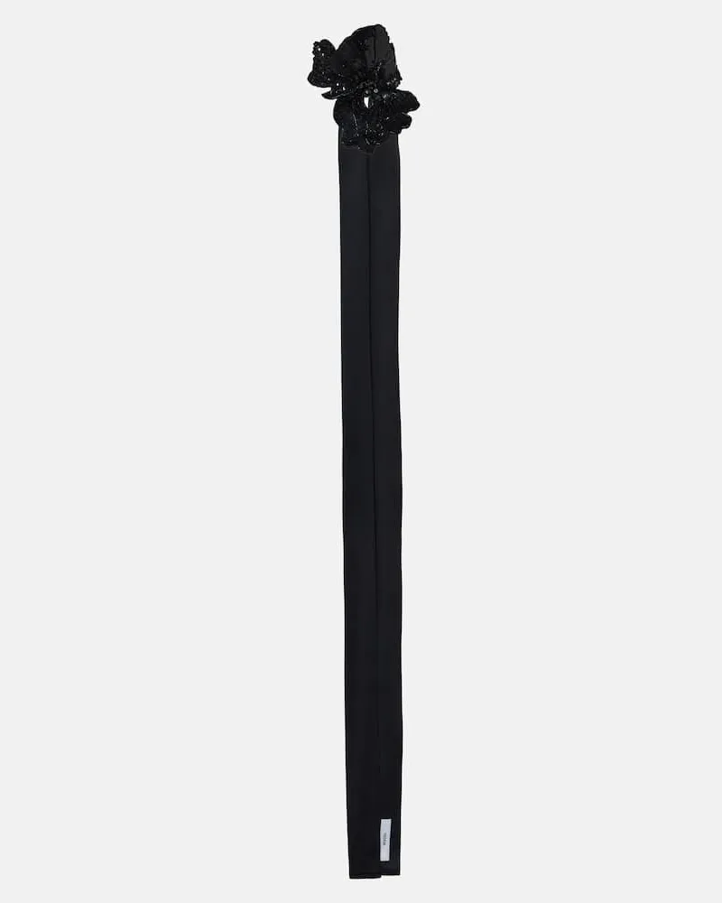Erdem Choker mit Pailletten Schwarz