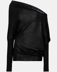 Tom Ford Pullover aus Kaschmir und Seide Schwarz