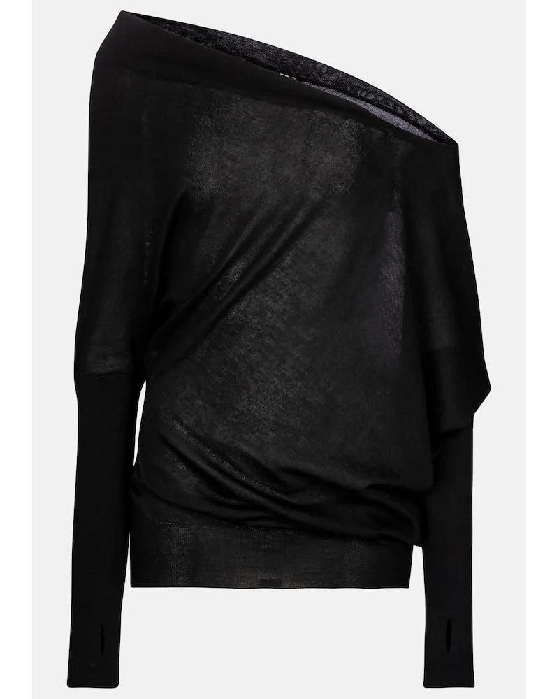 Tom Ford Pullover aus Kaschmir und Seide Schwarz