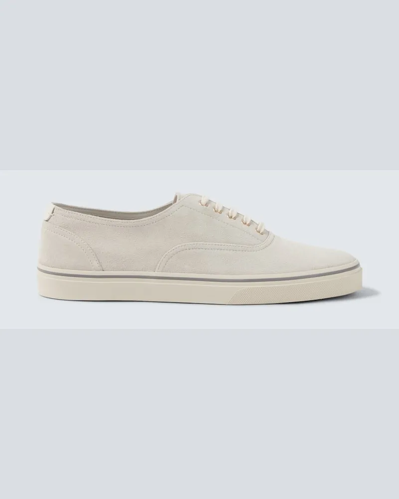 Brunello Cucinelli Sneakers aus Veloursleder Grau