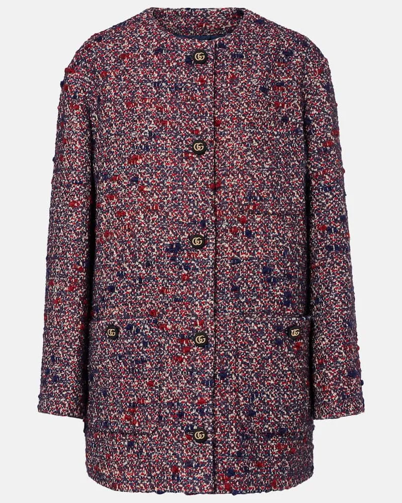 Gucci Jacke aus Tweed Blau