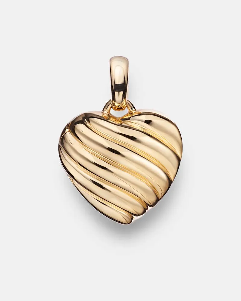 David Yurman Anhänger Amulets Sculpted Cable Heart aus 18kt Gelbgold (750/1000 Gold