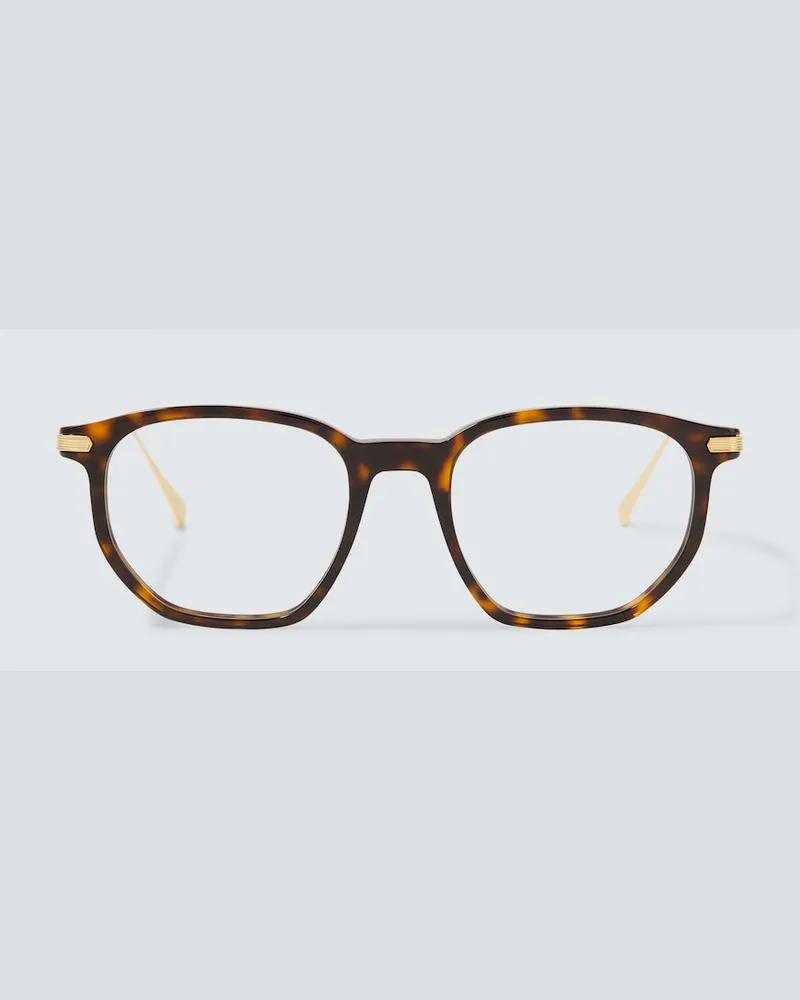 Cartier Runde Brille Signature C Braun