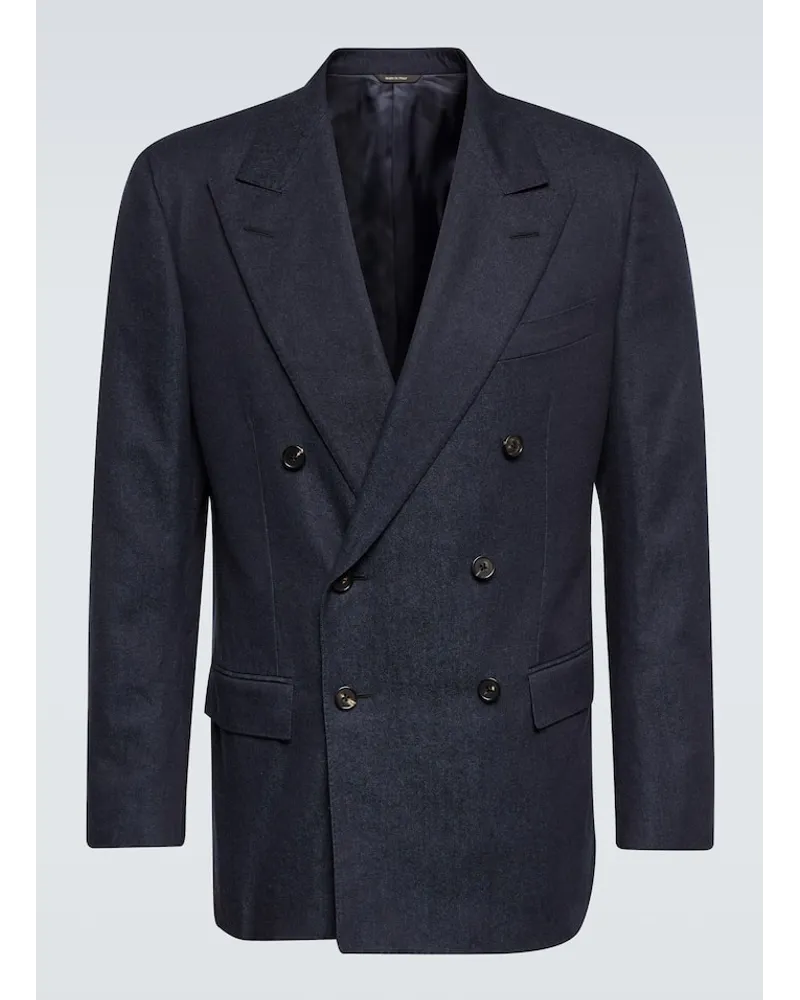 Loro Piana Blazer Milano aus einem Wollgemisch Blau