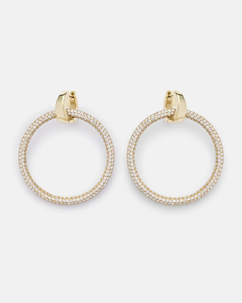 Octavia Elizabeth Ohrringe Eternal aus 18kt Gelbgold mit Diamanten Gold