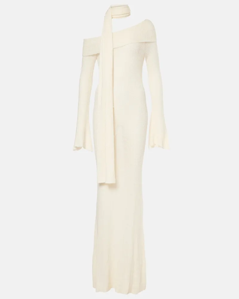 Aya Muse Maxikleid Ursa Weiß