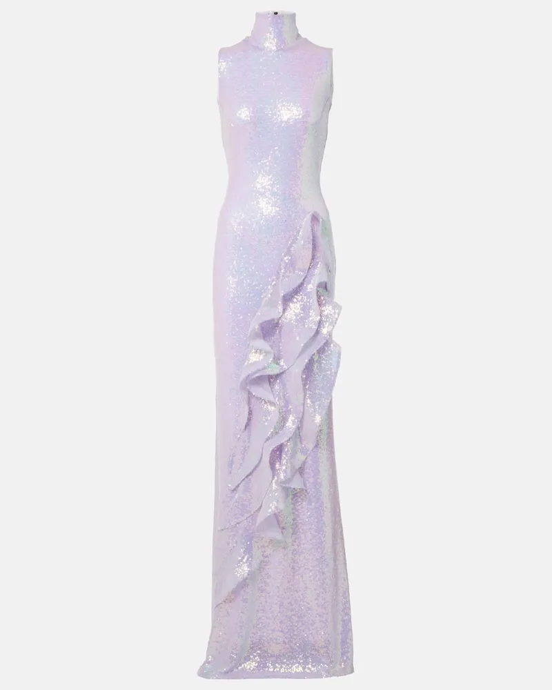 Maticevski Robe Radiella Wave mit Pailletten Pink