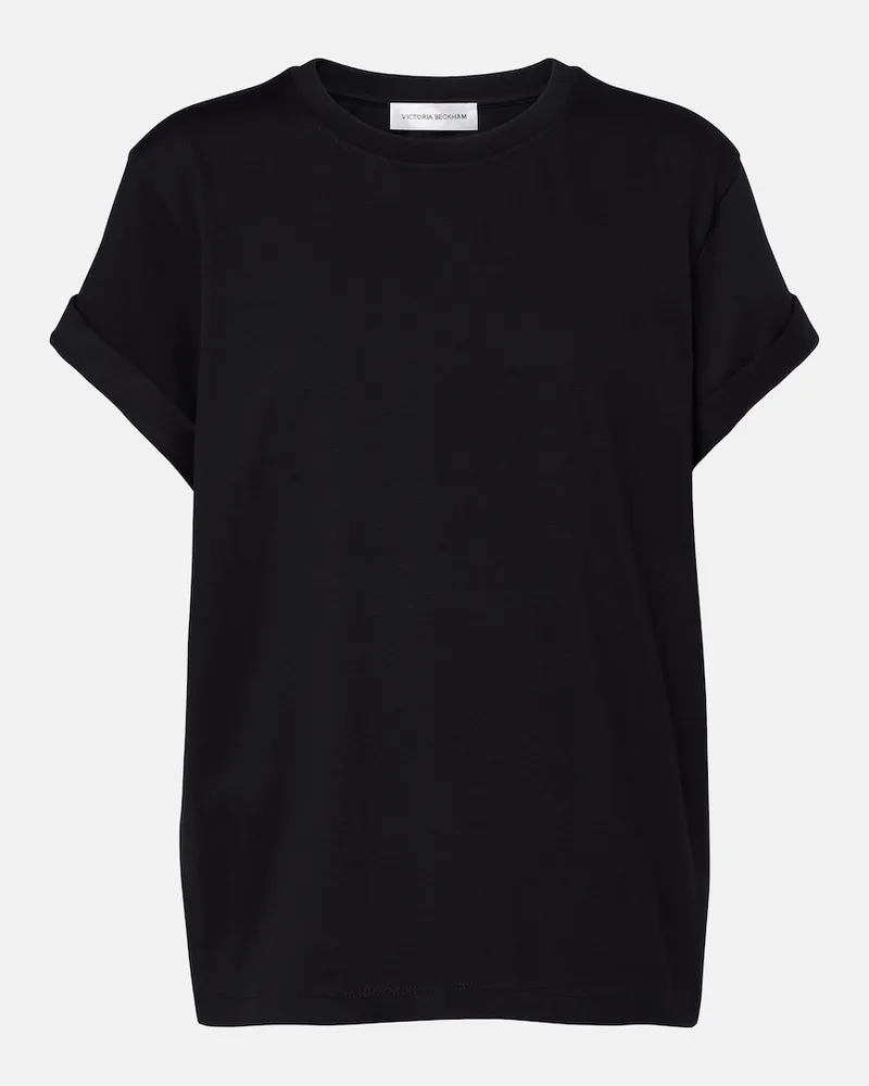 Victoria Beckham T-Shirt Tilly aus Baumwoll-Jersey Schwarz