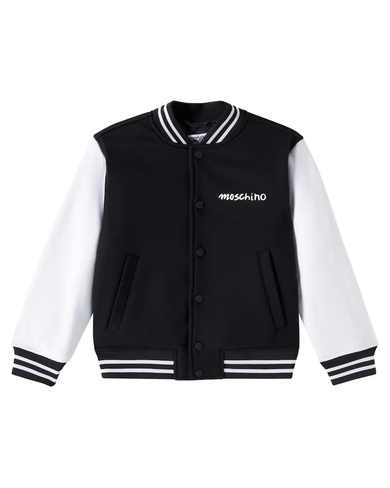 Moschino Wattierte Jacke aus einem Baumwollgemisch Schwarz
