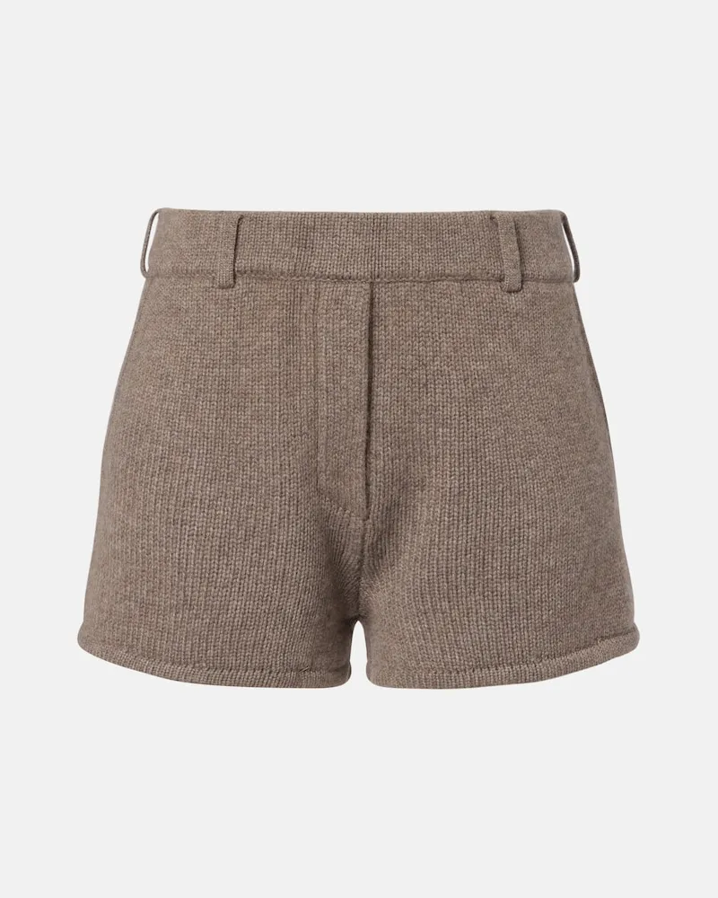 Lisa Yang Shorts Annora aus Kaschmir Grau