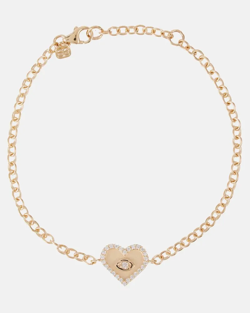 Sydney Evan Armband aus 14kt Gelbgold mit Diamanten Gold