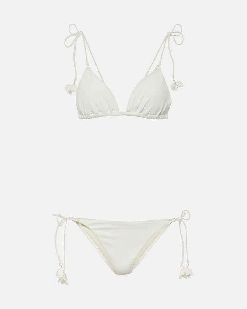 Zimmermann Bikini Pop Flower Weiß