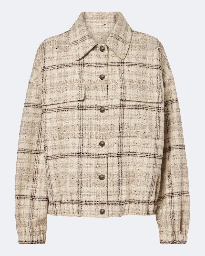 Brunello Cucinelli Jacke aus einem Baumwollgemisch Beige