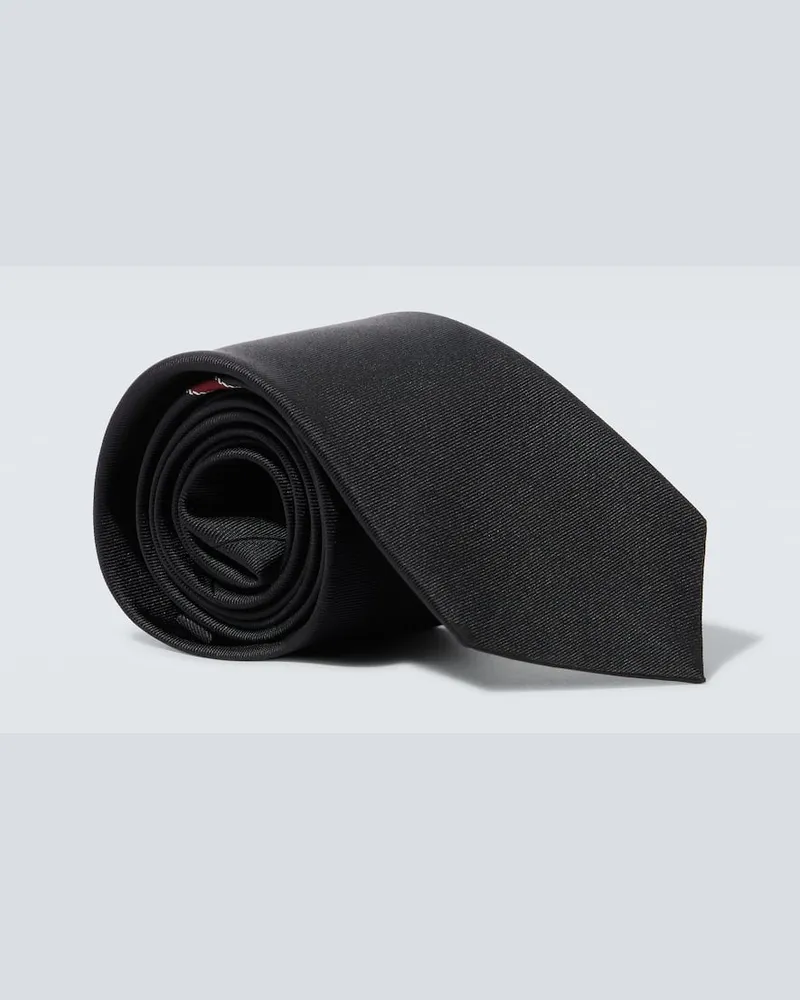 Gucci Krawatte aus Seiden-Jacquard Schwarz