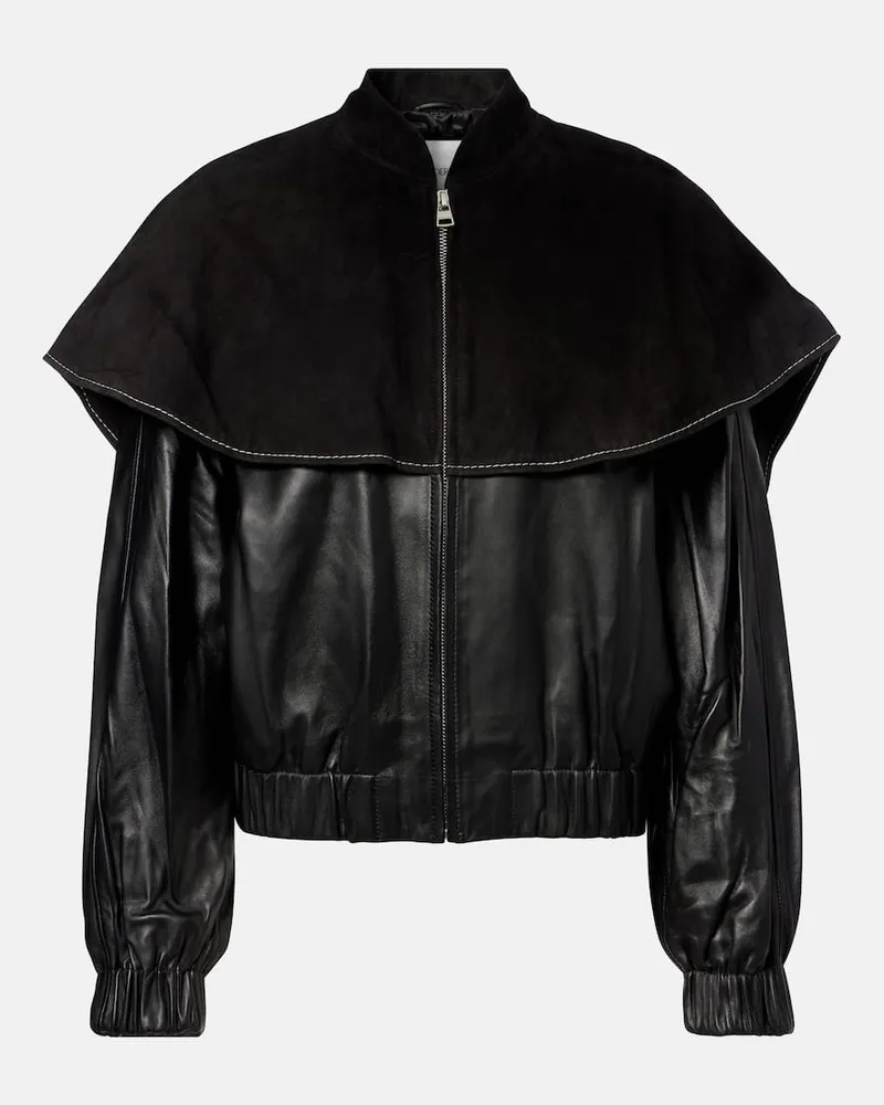 J.W.Anderson Lederjacke Schwarz