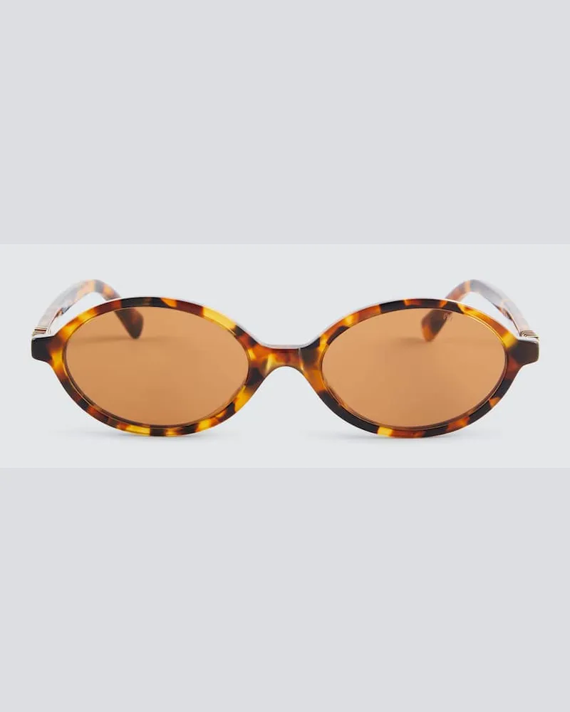 Miu Miu Ovale Sonnenbrille Miu Regard Nude