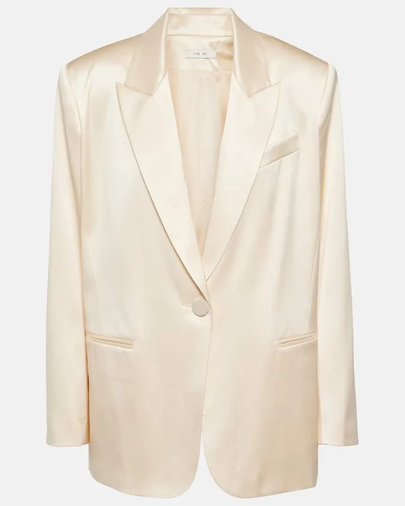 The Sei Oversize-Blazer aus Seide Weiß