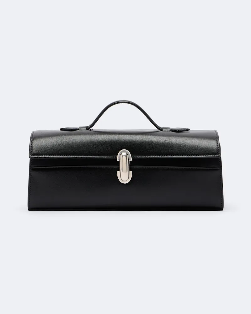 SAVETTE Henkeltasche Symmetry Slim Small aus Leder Schwarz