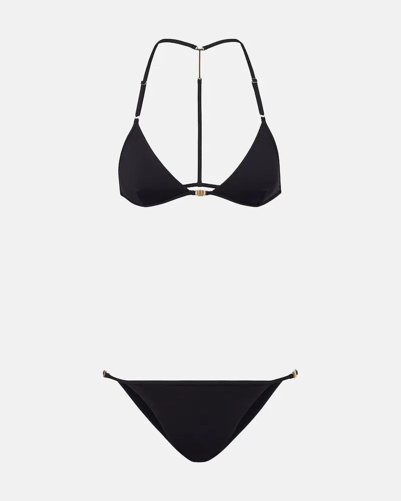 Tom Ford Bikini aus Jersey Schwarz